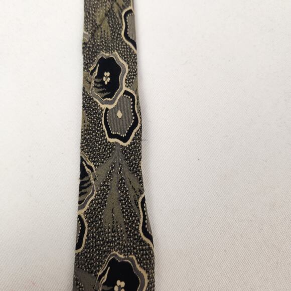 Vintage Designer Flower Hawaiian 90s Patterned Silk Tie - Picture 5 of 8